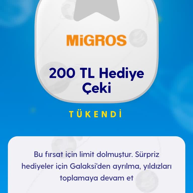 Turkcell GNC Uygulamasında Yıldız Toplama Sorunu