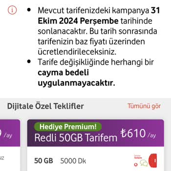 Vodafone'un Fahiş Fiyat Artışı Müşteriyi Mağdur Ediyor