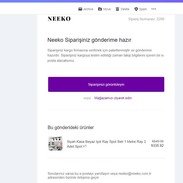 Neeko Siparişimi Eksik Gönderdi
