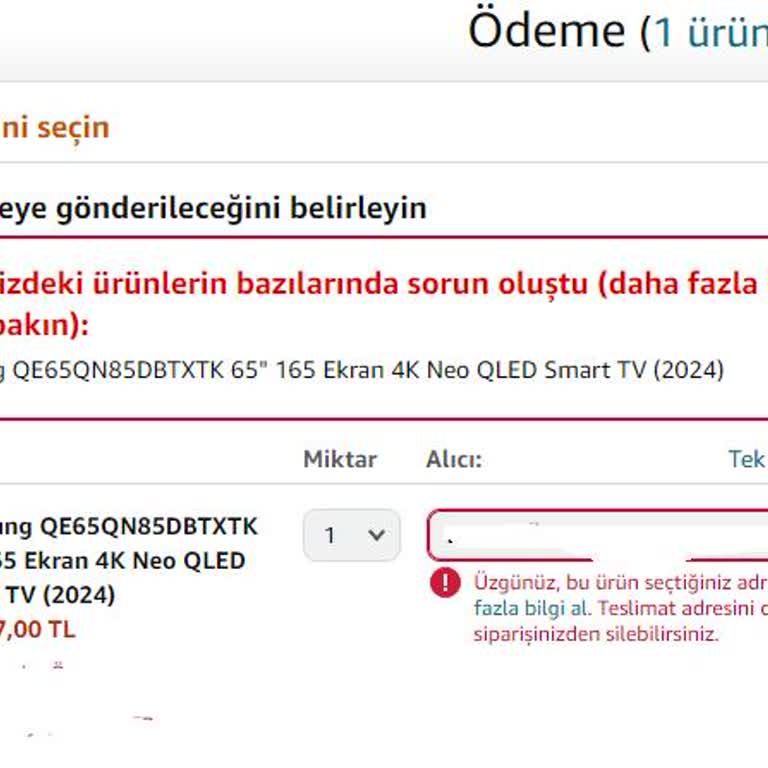Amazon Ürün Boyutundan Dolayı Ürünü Göndermiyor Ancak Satıyor