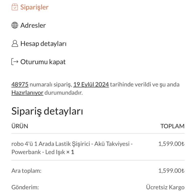 Roboturkiye'den Sipariş Verdiğim Akü Takviye Cihazı Gelmedi!