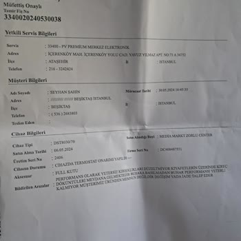 Media Markt Hatalı Ürünü İade Almıyor.