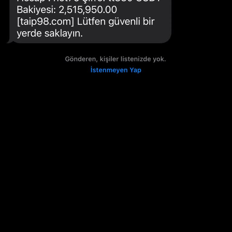 Meta Mcfn22216@bellair.net Adresinden Gelen SMS