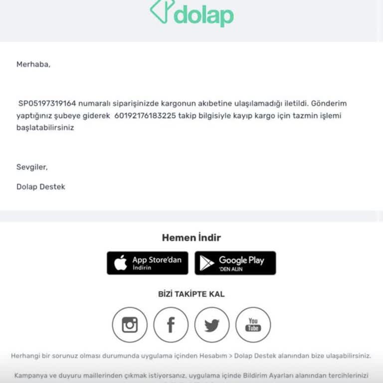 Sürat Kargo Bitmeyen Tazmin Süresi