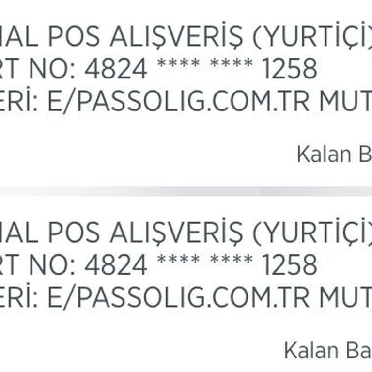 Passolig GS Ödemesinin 2 Kere Alınması