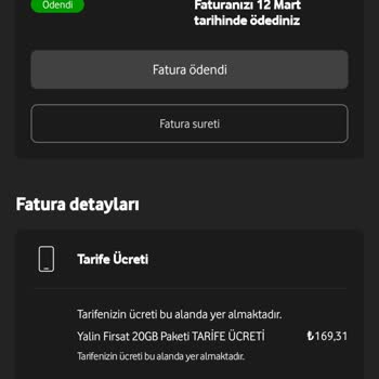 Vodafone Müşteri Hizmetlerine Ulaşamama ve Fatura Sorunu