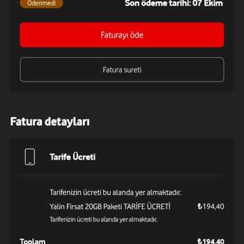 Vodafone Müşteri Hizmetlerine Ulaşamama ve Fatura Sorunu