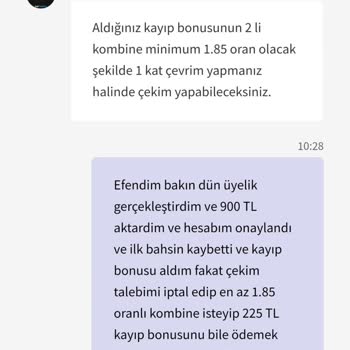 Betmarino Sitesi Ödeme Yapmadı.