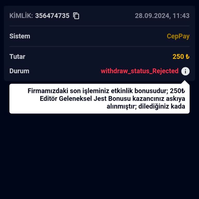 Editörbet Para Ödemiyor. Çekim Taleplerine Saçma Bahaneler Üretiyor