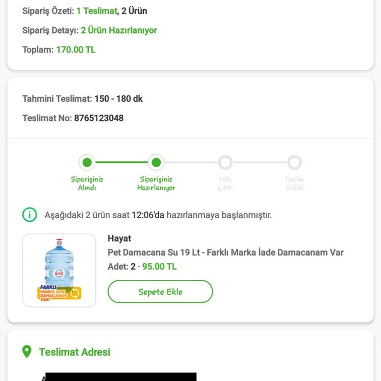 Hayat Su Trendyol GO Ve Danone Hayat İçecek!