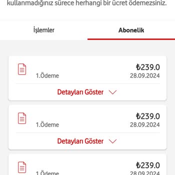 Vodafone Abonelikleri Bilgim Dışında Açıldı ve İade Edilmiyor