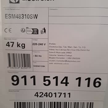 Electrolux Bulaşık Makinesi Servis Kurulumu Şikayeti