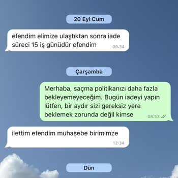 Laminta Kendisine Geri Gönderilmiş Ürünün İadesini Yapmıyor