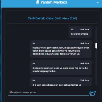 GameSatış Hesap Geri Alınma Mağduriyeti