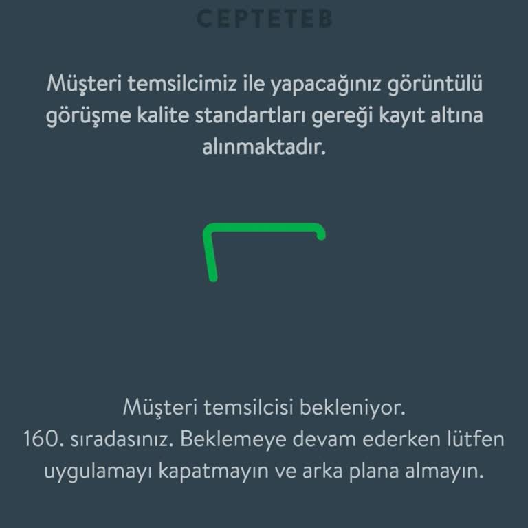 Cepte TEB Müşteri Hizmetlerinde Sürekli Bekleme Sorunu