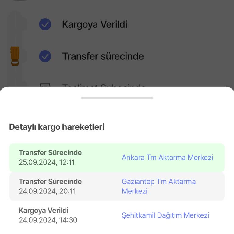 hepsiJET Kargom Ankara TM Aktarma Merkezinde Bekletiliyor Ya Da Kayboldu