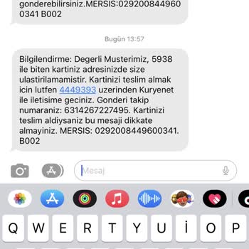 Kuryenet Kart Elime Ulaşmıyor