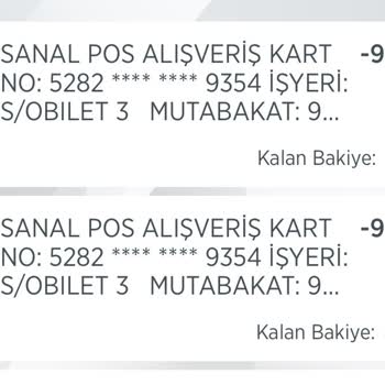 Obilet İki Kez Para Çekildi