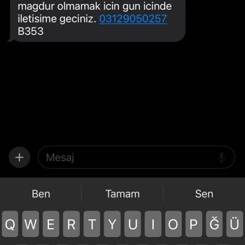 E.UZLASMA (SMS) Ekl Uzlaşma Mesajı