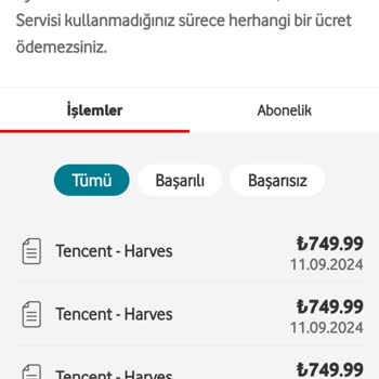 Vodafone'un Bilgim Dışında Yaptığı Mobil Ödeme Kesintisi