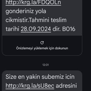 Aras Kargo Aras İzmit Alemdar Şubesi Adresime Ürünü Teslim Etmiyor