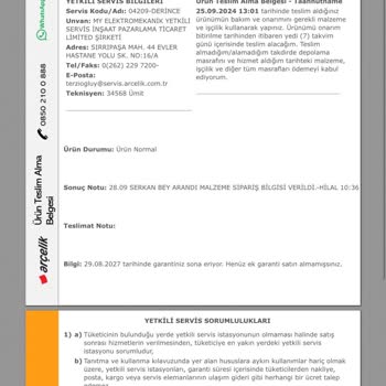 Yeni Alınan Kurutma Makinesi Sürekli Arızalanıyor