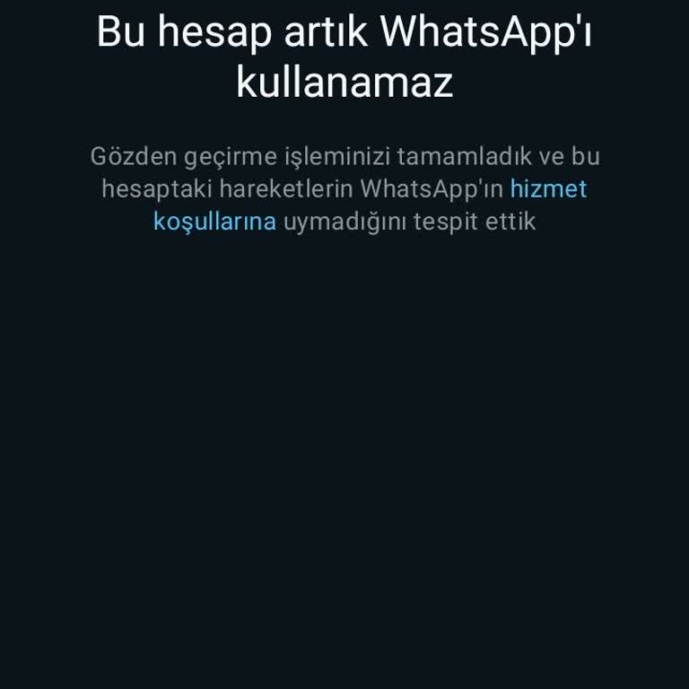 WhatsApp Numaranın Kapanması