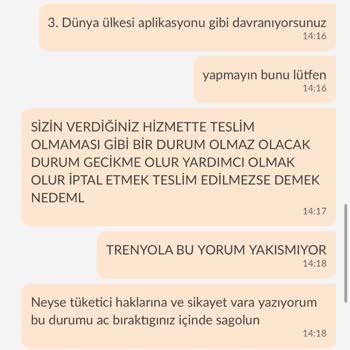 Trendyol GO Yemek Teslimat Firmasının Yemek Teslim Edememesi Aciz