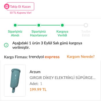 Trendyol Ürün Teslimatı Yapılamaması