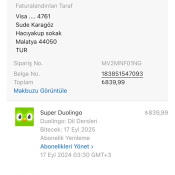 Duolingo Para İadesi Yapmıyor