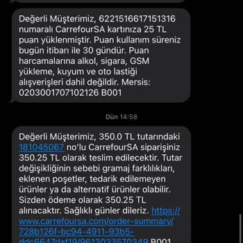 Carrefour Online Market 3 Gündür Teslim Edilemeyen Siparişim