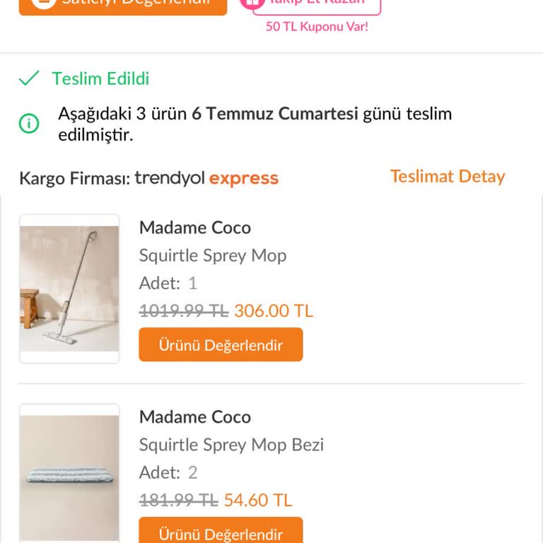 Madame Coco Mop Sorun İçin Çözüm Önerisi Arıyorum.
