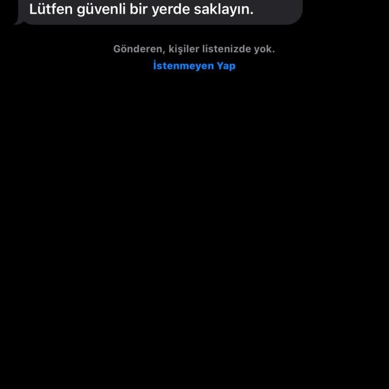 Meta Bilinmeyen Mesajın Telefonuma Gelmesi