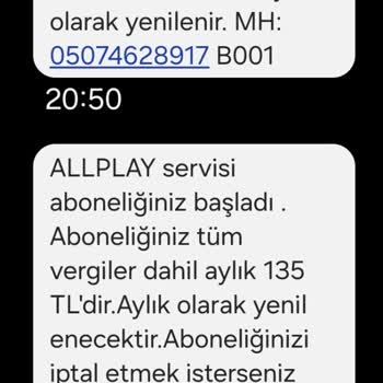 Allplay Aboneliği Mağduriyeti Hakkında