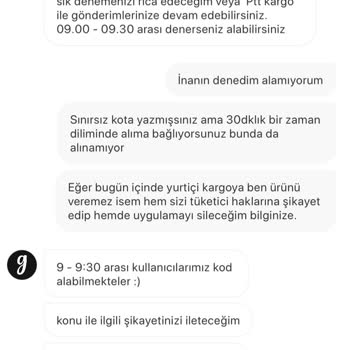 Gardrops'ta Yurtiçi Kargo Kod Alınamıyor