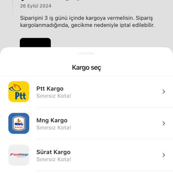 Gardrops'ta Yurtiçi Kargo Kod Alınamıyor