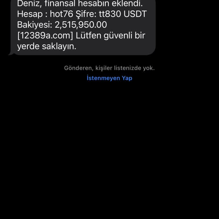 12389a.com Numaramın Başka Şahıslara Paylaşılması!