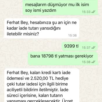 EasyCep Ücret İadesi Sürecin Sonuçlanmaması