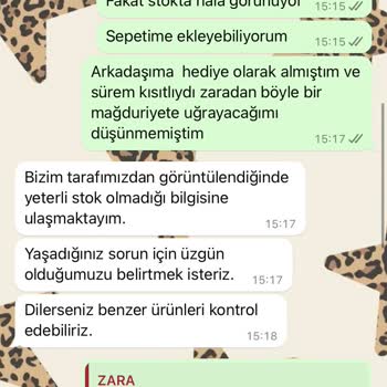Zara'nın Yaşattığı Mağduriyet