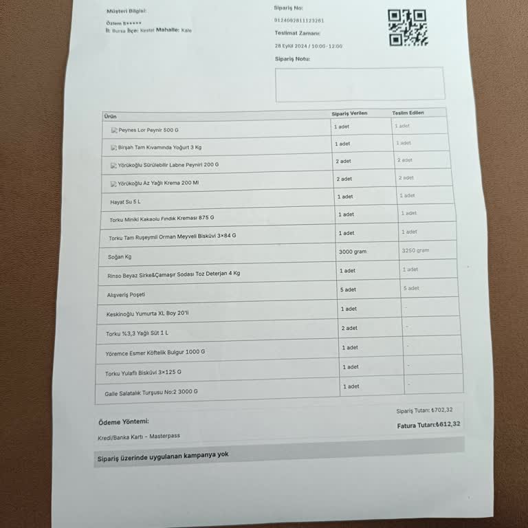 Bursa Kestel A101 Online Sipariş Sorunları