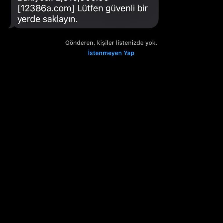 12386a.com Yanlışlıkla Gönderilen Mesaj Ve Finansal Sorumluluk Reddi!