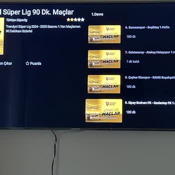 Digiturk Beın Connect 90 Dakika Maçlar Birinci Hafta Tek Var!