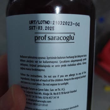 Prof Saraçoğlu Ürünü Yüzümü Mahvetti