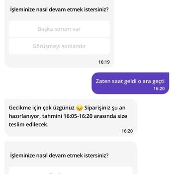 Getir'de 5 Saat Geciken Sipariş Ve Yetersiz Canlı Destek Deneyimi