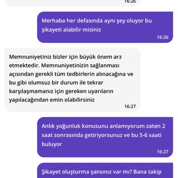 Getir'de 5 Saat Geciken Sipariş Ve Yetersiz Canlı Destek Deneyimi