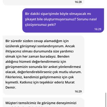 Getir'de 5 Saat Geciken Sipariş Ve Yetersiz Canlı Destek Deneyimi