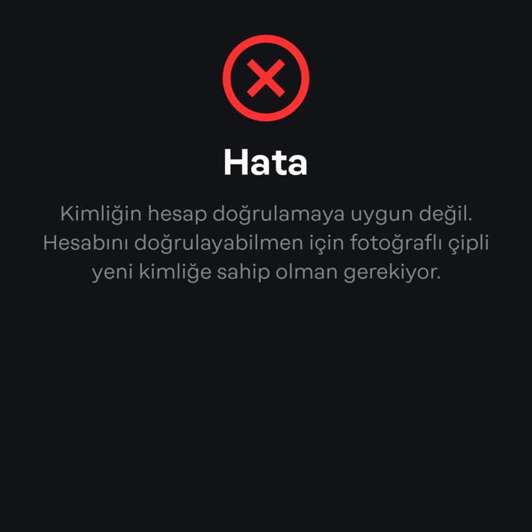 Papara NFC Sorunu Kimliğiniz Çipli Değil