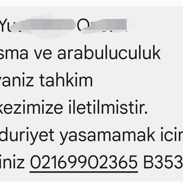 E.UZLASMA (SMS) Ekl Uzlaşma Şikayet Bildirimi