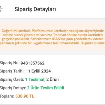 Trendyol Parayı Çekti Sipariş Oluşturmadı. 13 Gündür İade Yapmıyor.