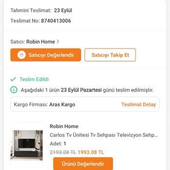 Trendyol Mobilya Montaj Hizmeti Yapılmaması